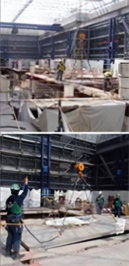 スラブ切断撤去