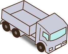 灰色のトラック